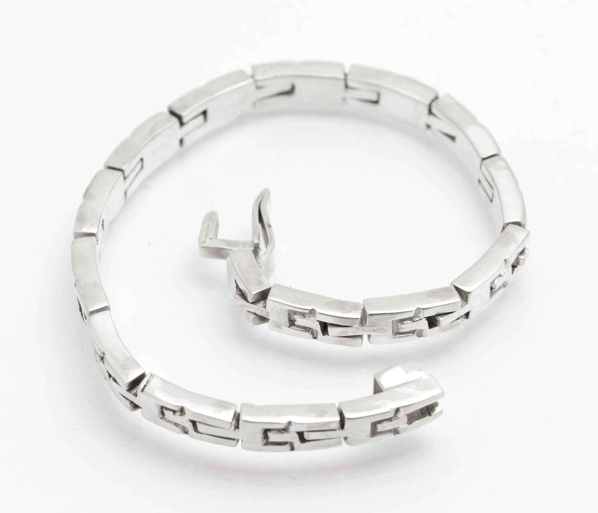 Vintage Sterling Silver Mexican Taxco Multi Link Bracelet Watch