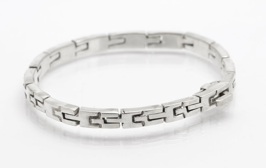 Vintage Sterling Silver Mexican Taxco Multi Link Bracelet Watch Strap Design (B2645)