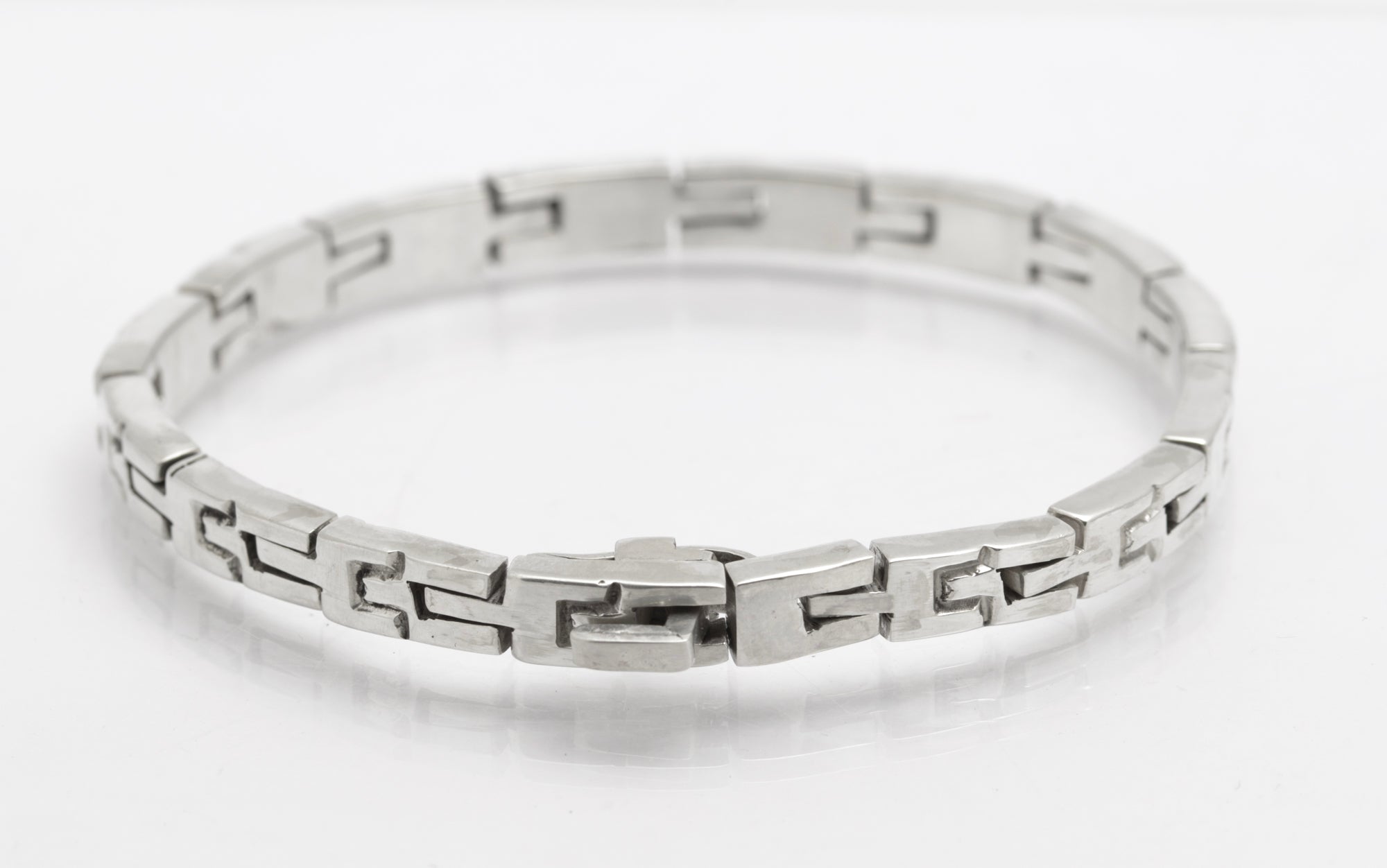 Vintage Sterling Silver Mexican Taxco Multi Link Bracelet Watch Strap Design (B2645)