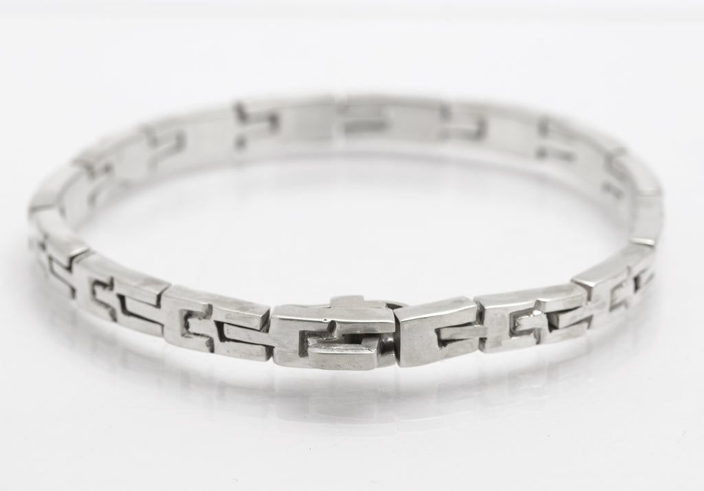 Vintage Sterling Silver Mexican Taxco Multi Link Bracelet Watch Strap Design (B2645)