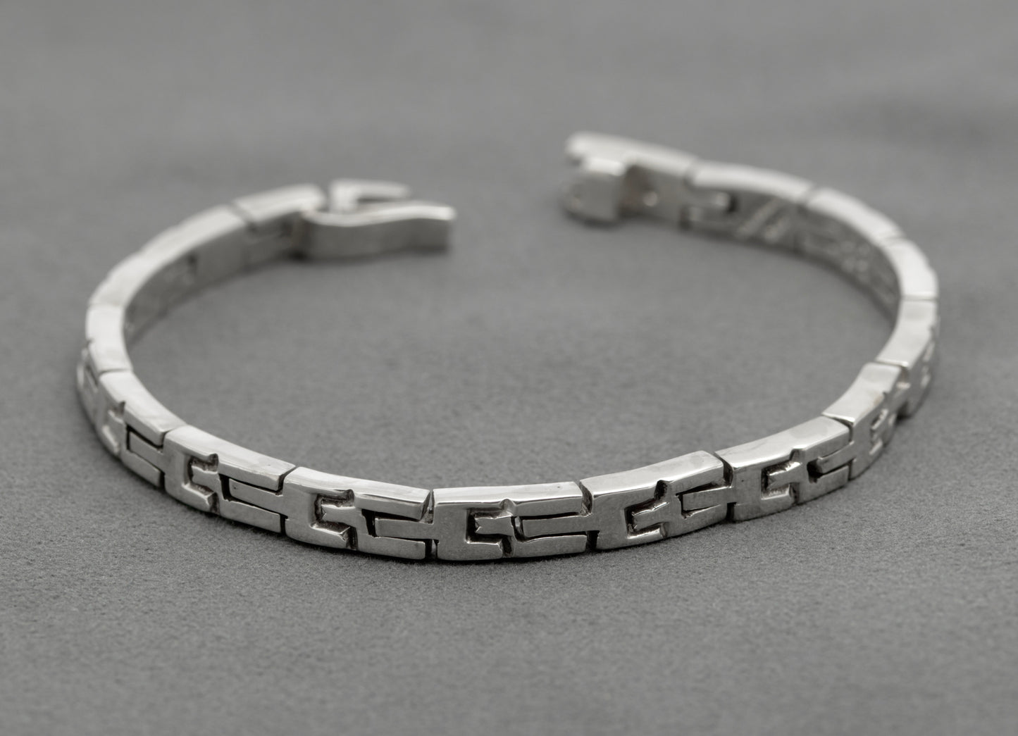 Vintage Sterling Silver Mexican Taxco Multi Link Bracelet Watch Strap Design (B2645)