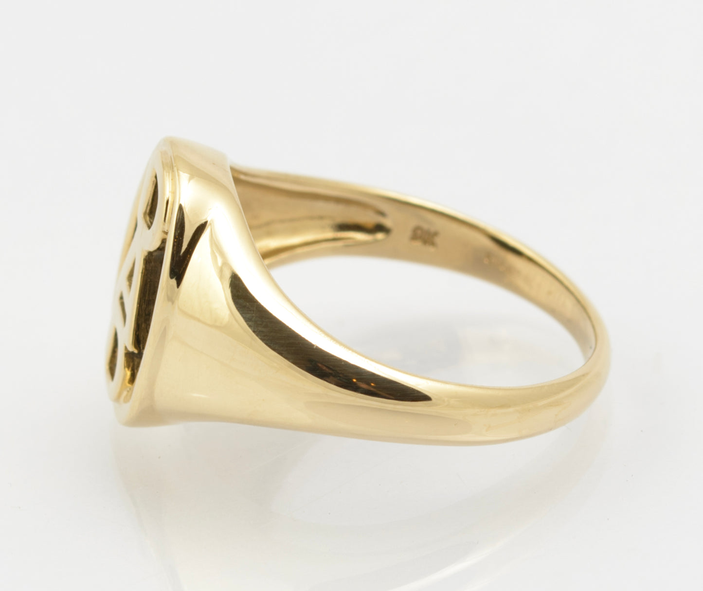 9ct Solid Gold DAD Signet Ring With Black Onyx - Hallmarked - Gift Boxed (B2661)