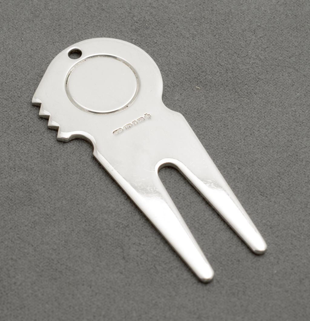 Vintage Sterling Silver Golfers Golf Divot Tool With Millennium Hallmark (C2684)