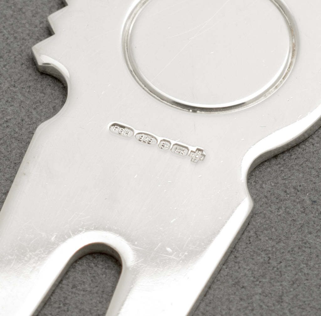 Vintage Sterling Silver Golfers Golf Divot Tool With Millennium Hallmark (C2684)