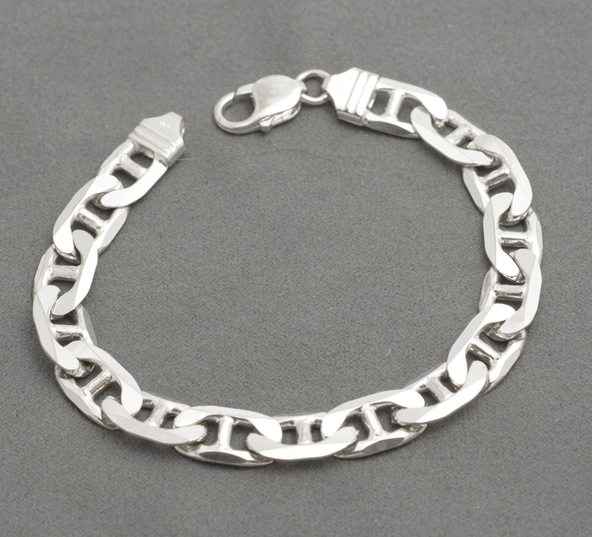 Vintage 925 Sterling Silver Italian Made Mariner Link Curb Chain