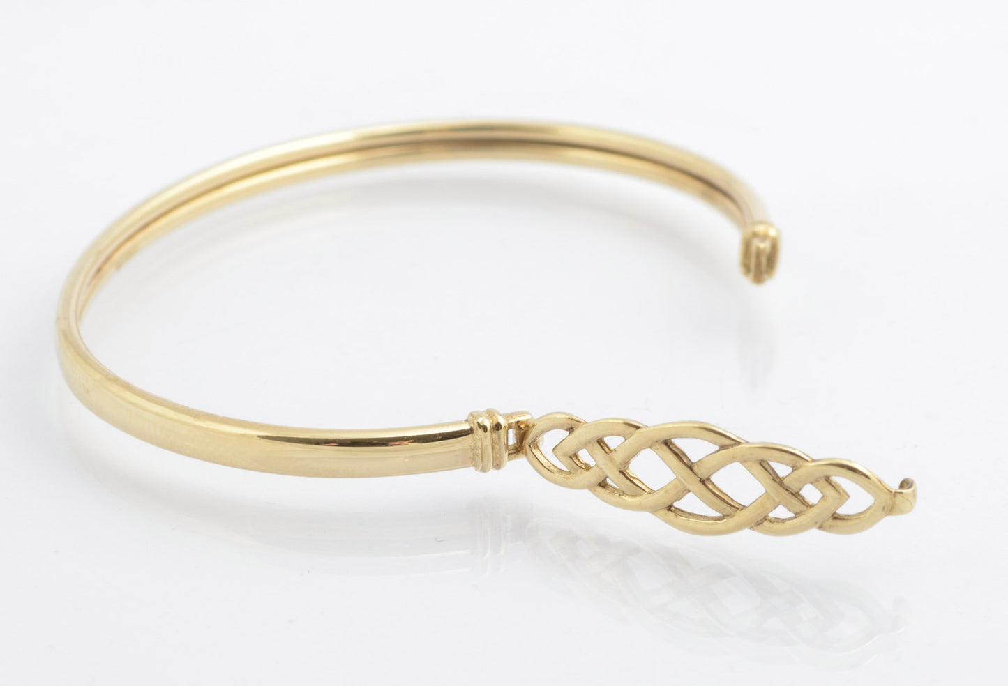 Vintage 9ct Gold Ladies Celtic Knot Eternal Love Bangle Bracelet Hallmarked (C2707)