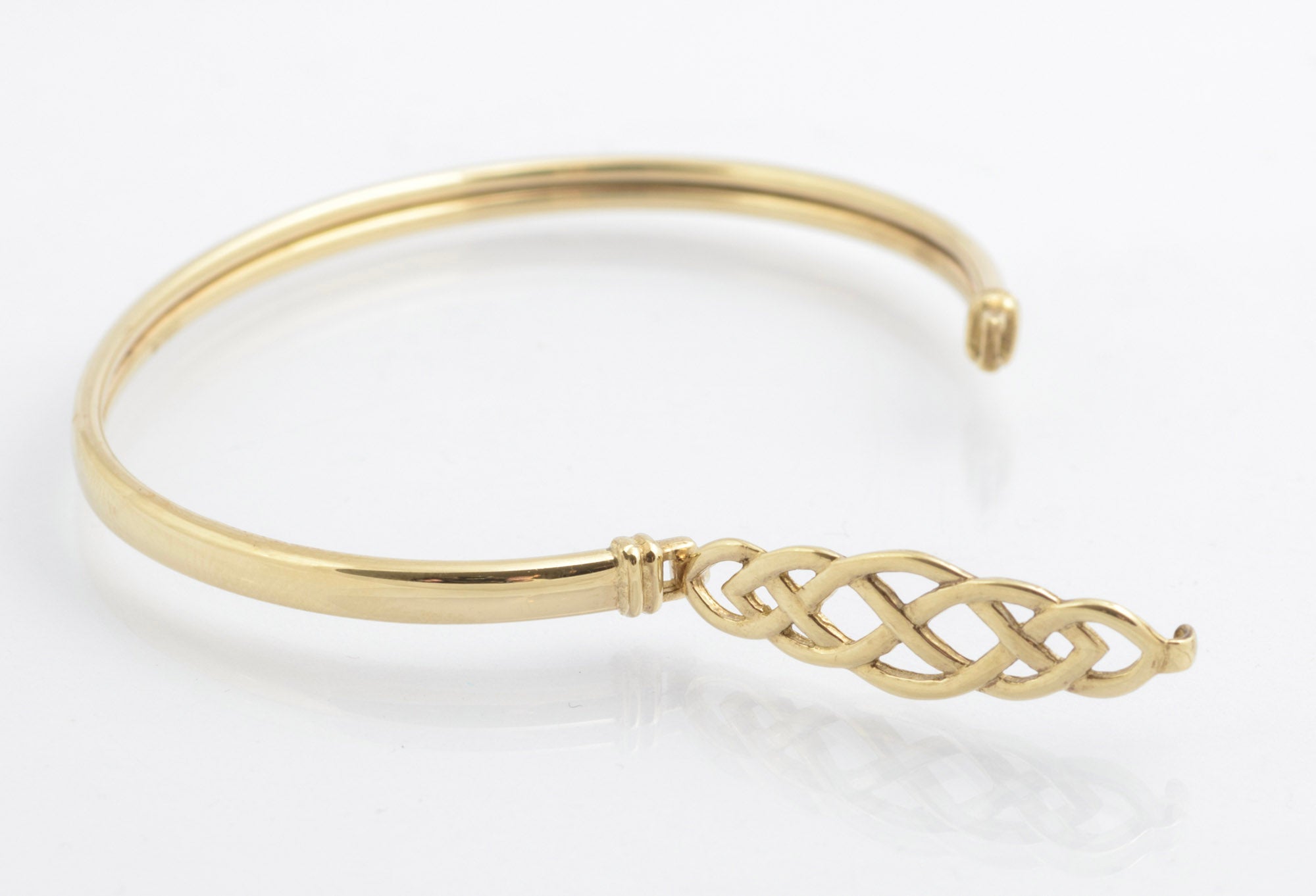 Vintage 9ct Gold Ladies Celtic Knot Eternal Love Bangle Bracelet Hallmarked (C2707)