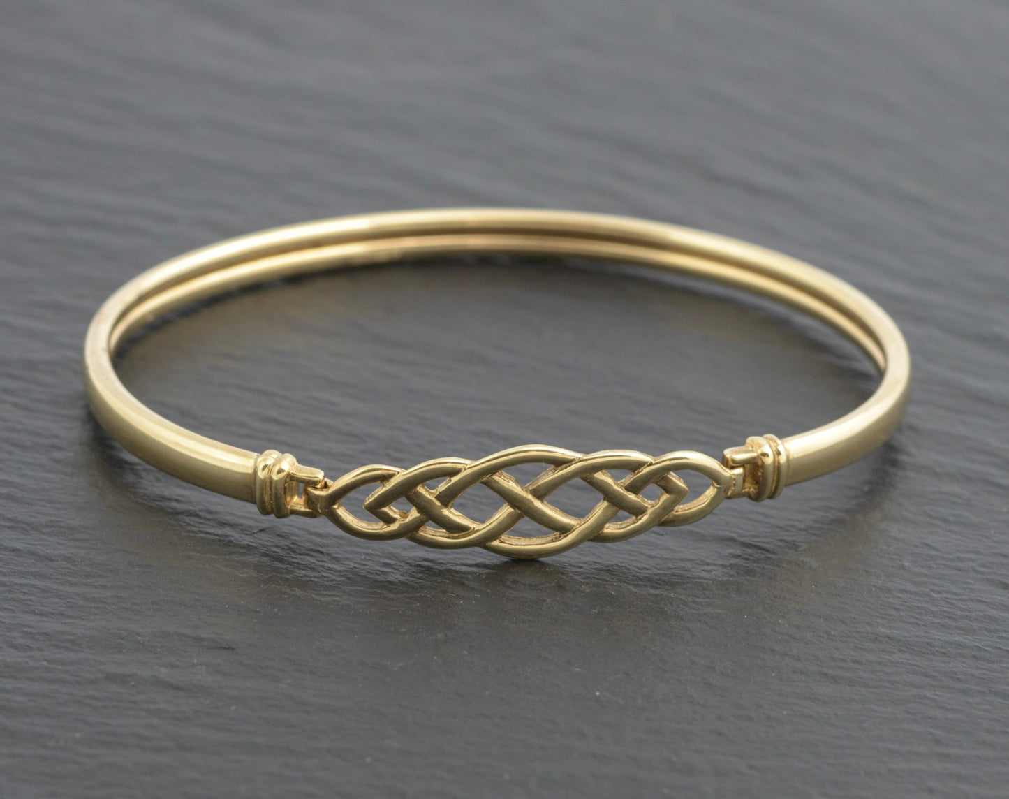 Vintage 9ct Gold Ladies Celtic Knot Eternal Love Bangle Bracelet Hallmarked (C2707)