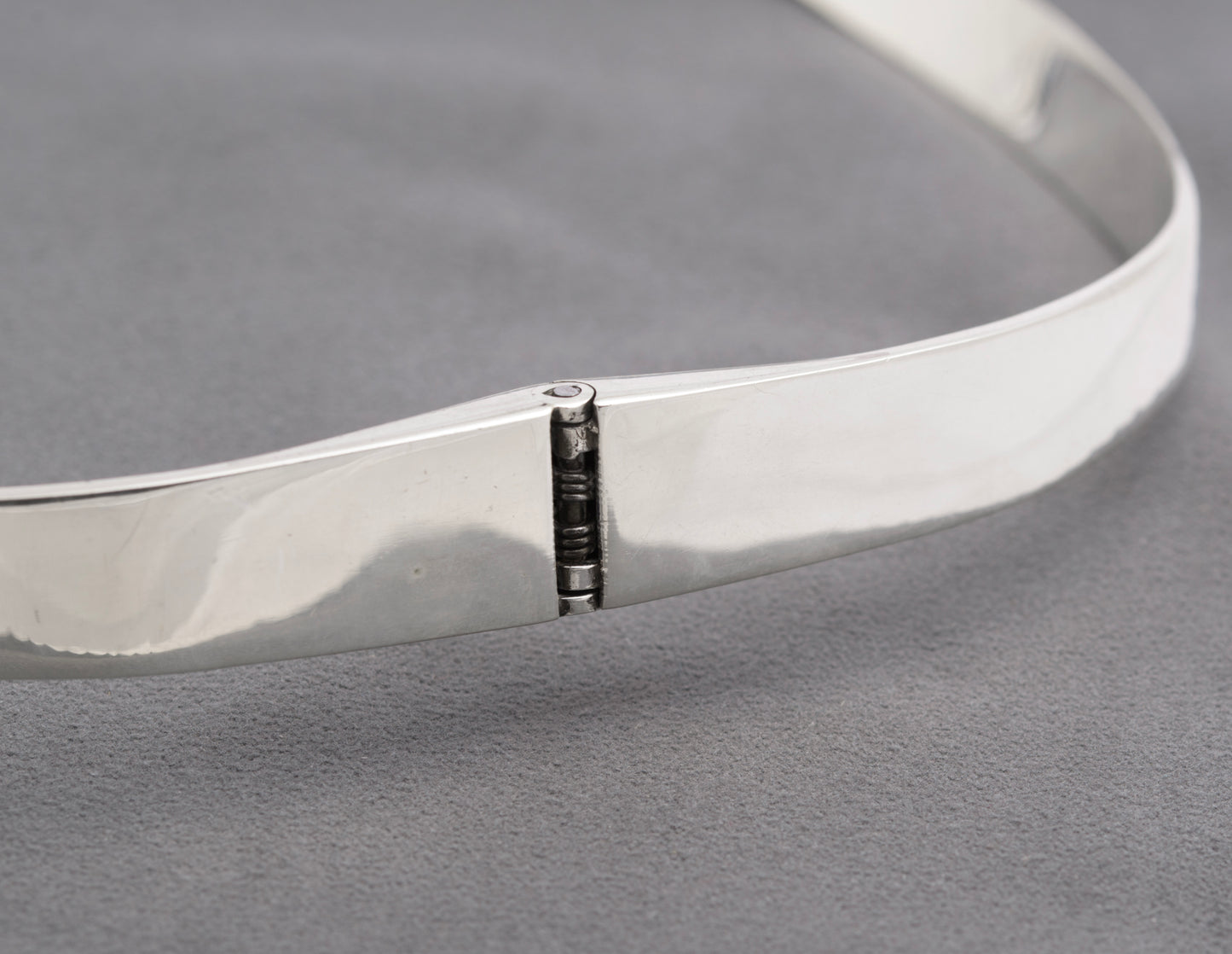 Vintage Mexican Sterling Silver & Onyx Statement Collar Necklace Art Deco Design (C2729)