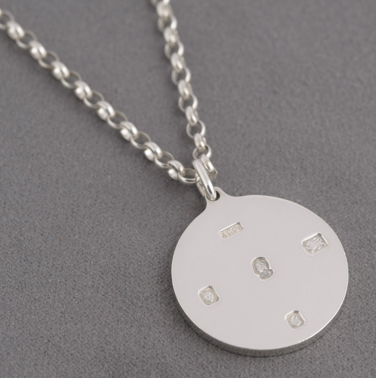 Vintage Sterling Silver 1977 Jubilee Ingot Pendant Necklace Double Sided (C2757)