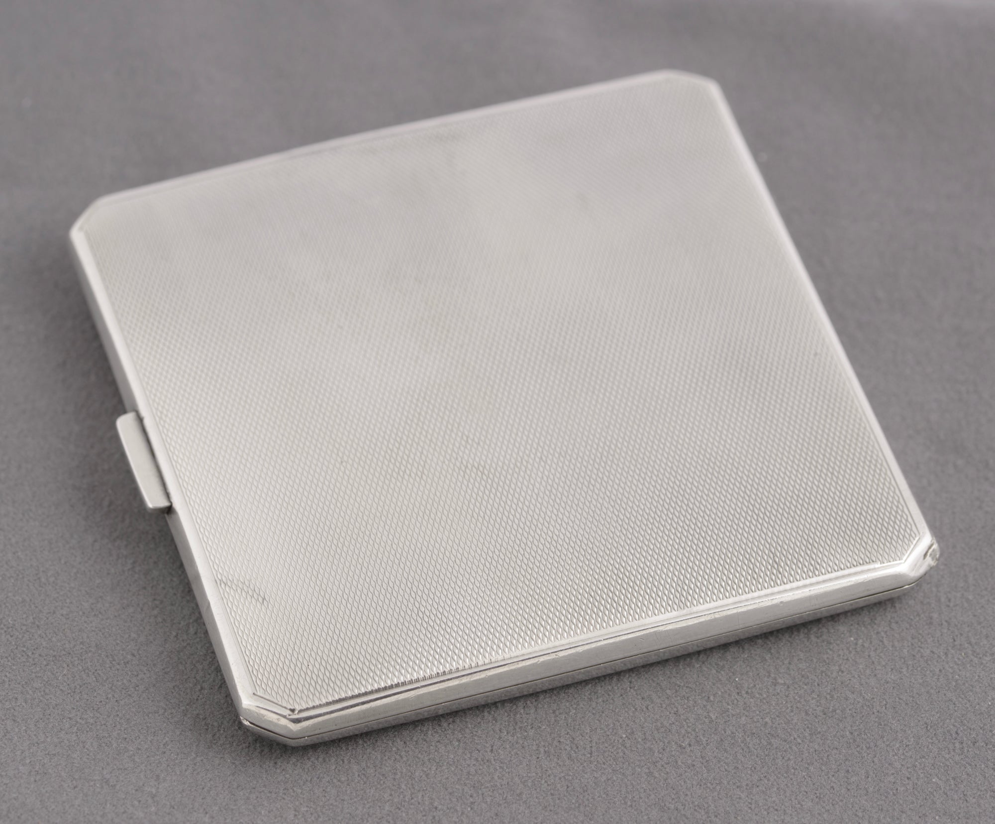 Sterling Silver & Enamel RAF Wings Cigarette Case Hallmarked 1936 (C2758)