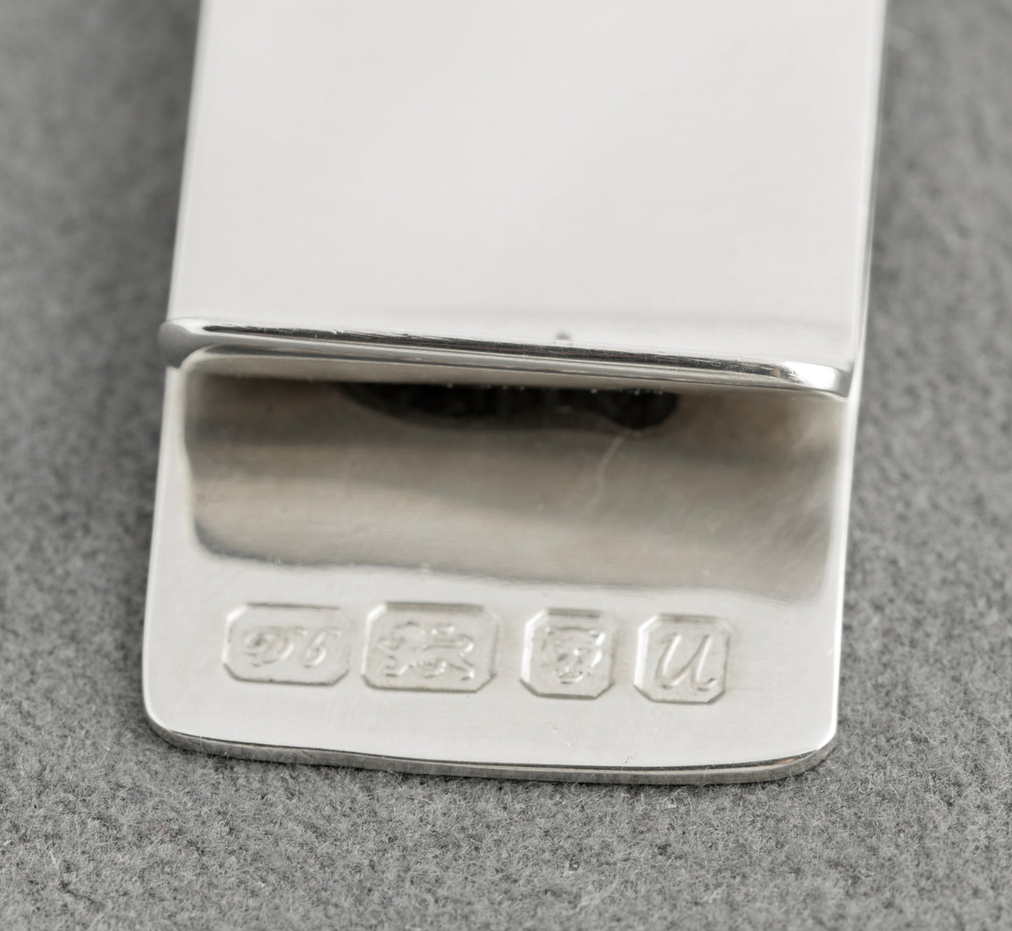 Vintage Sterling Silver Money Clip With £ Symbol Cut Out Hallmarked 1994(C2762)