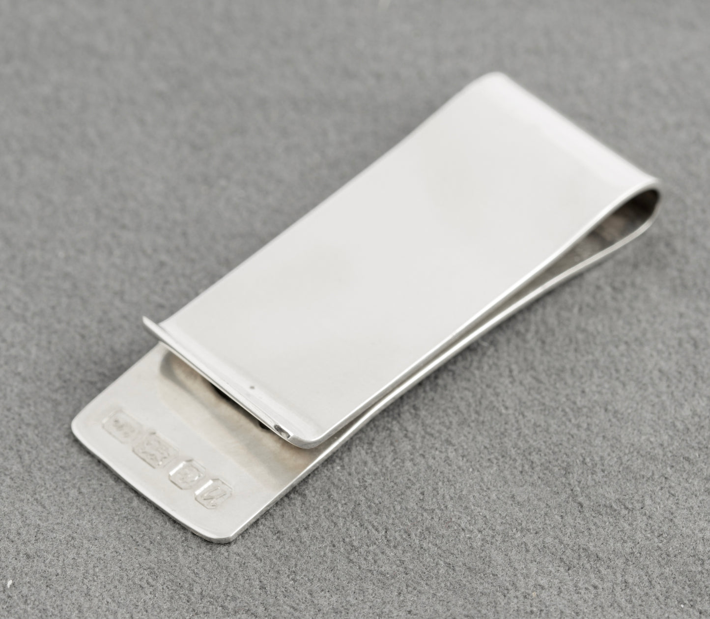 Vintage Sterling Silver Money Clip With £ Symbol Cut Out Hallmarked 1994(C2762)