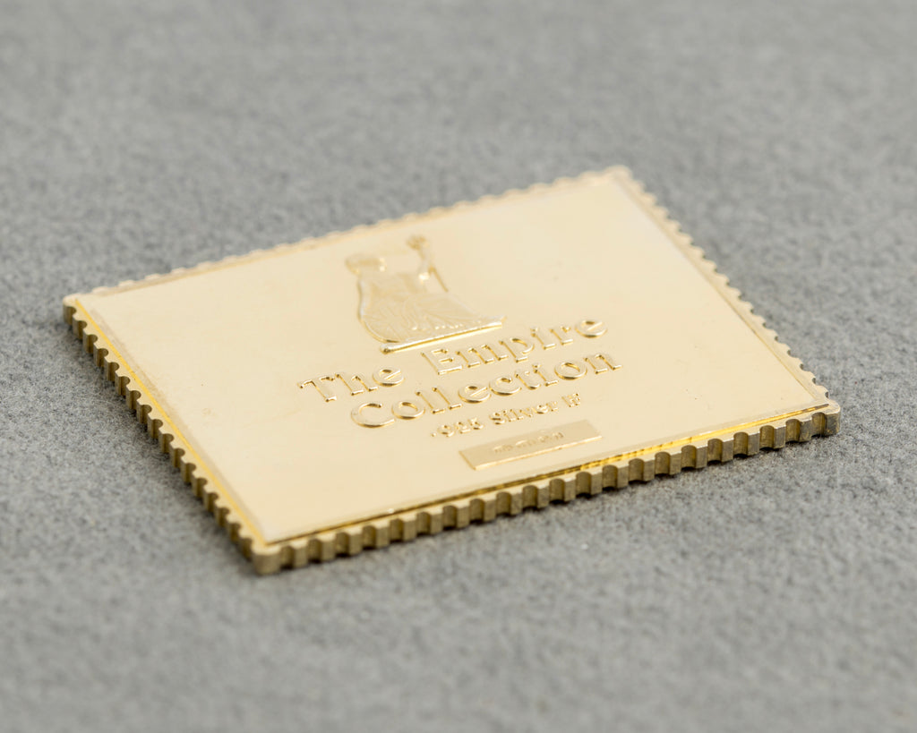Empire Collection Sterling Silver Gilt Stamp Ingot Aden 1839 Hallmarked 1981