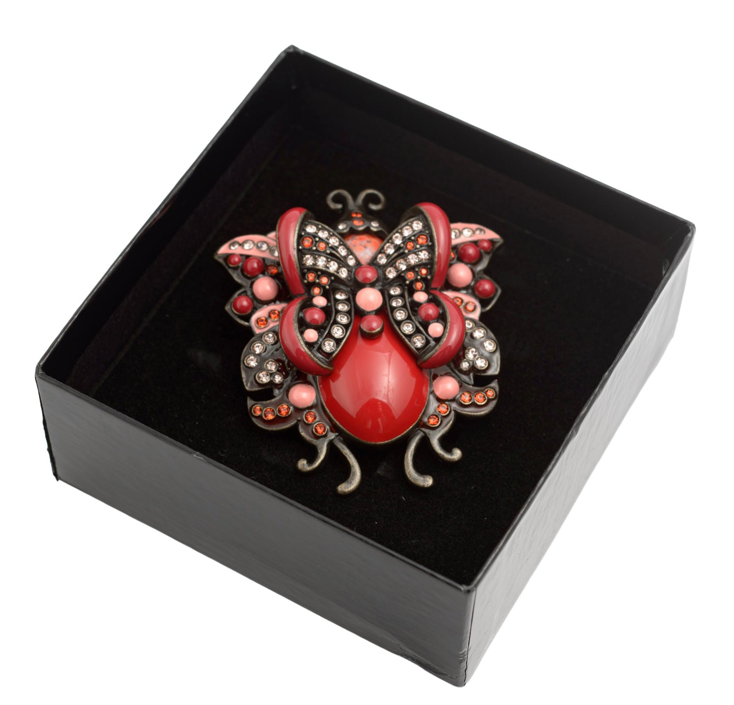 Vintage Joan Rivers Fantasy June Bug Statement Costume Brooch / Pin - Boxed (C2808)