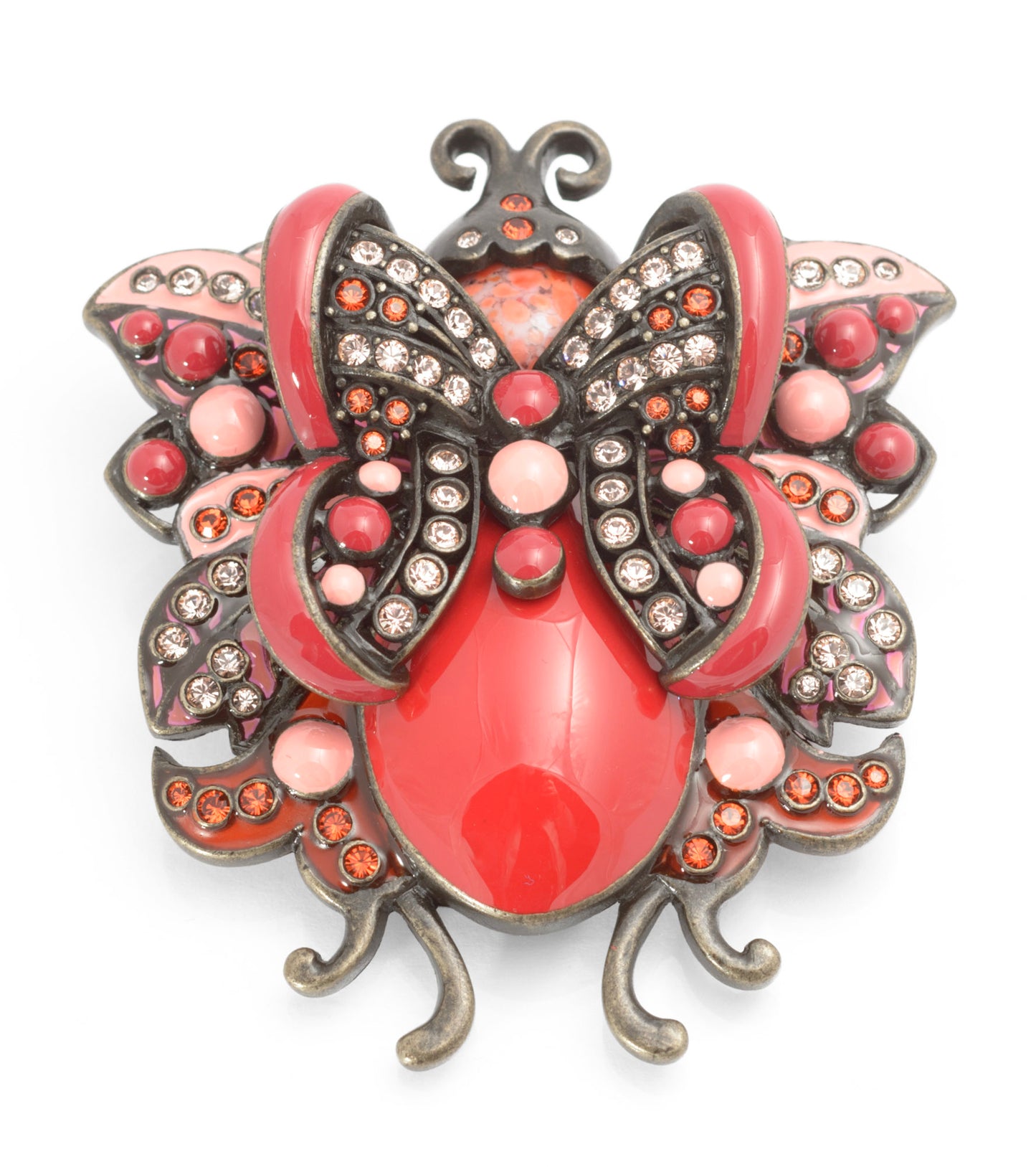 Vintage Joan Rivers Fantasy June Bug Statement Costume Brooch / Pin - Boxed (C2808)