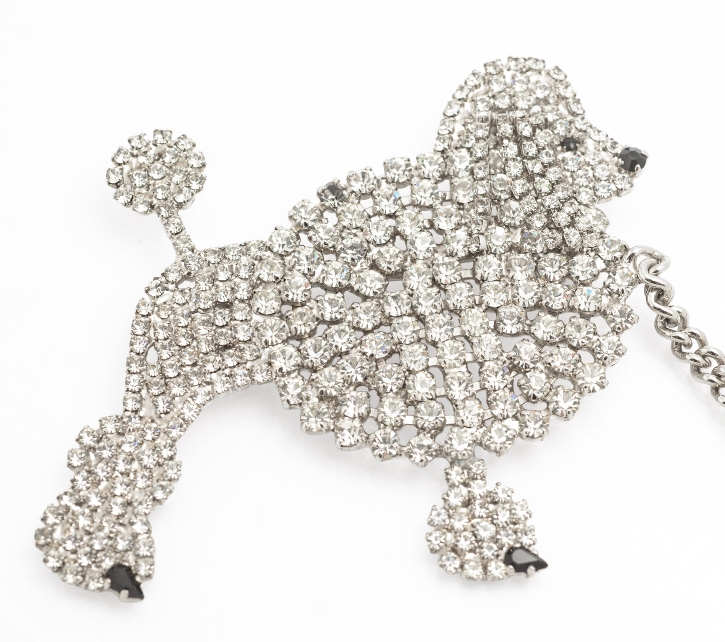 Vintage Monty Don Poodle & Bone Statement Brooch Two Part Piece 1980's (C2812)