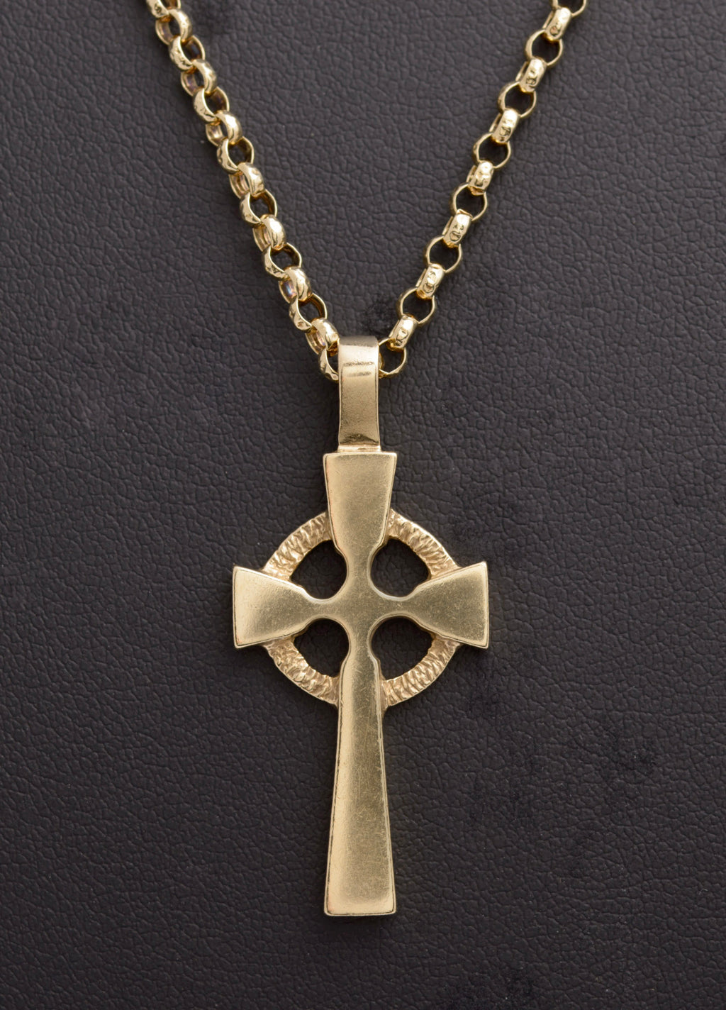Vintage Ola Gorie 9ct Gold St Peter's Celtic Cross Necklace - Edinburgh 1985 - C2821