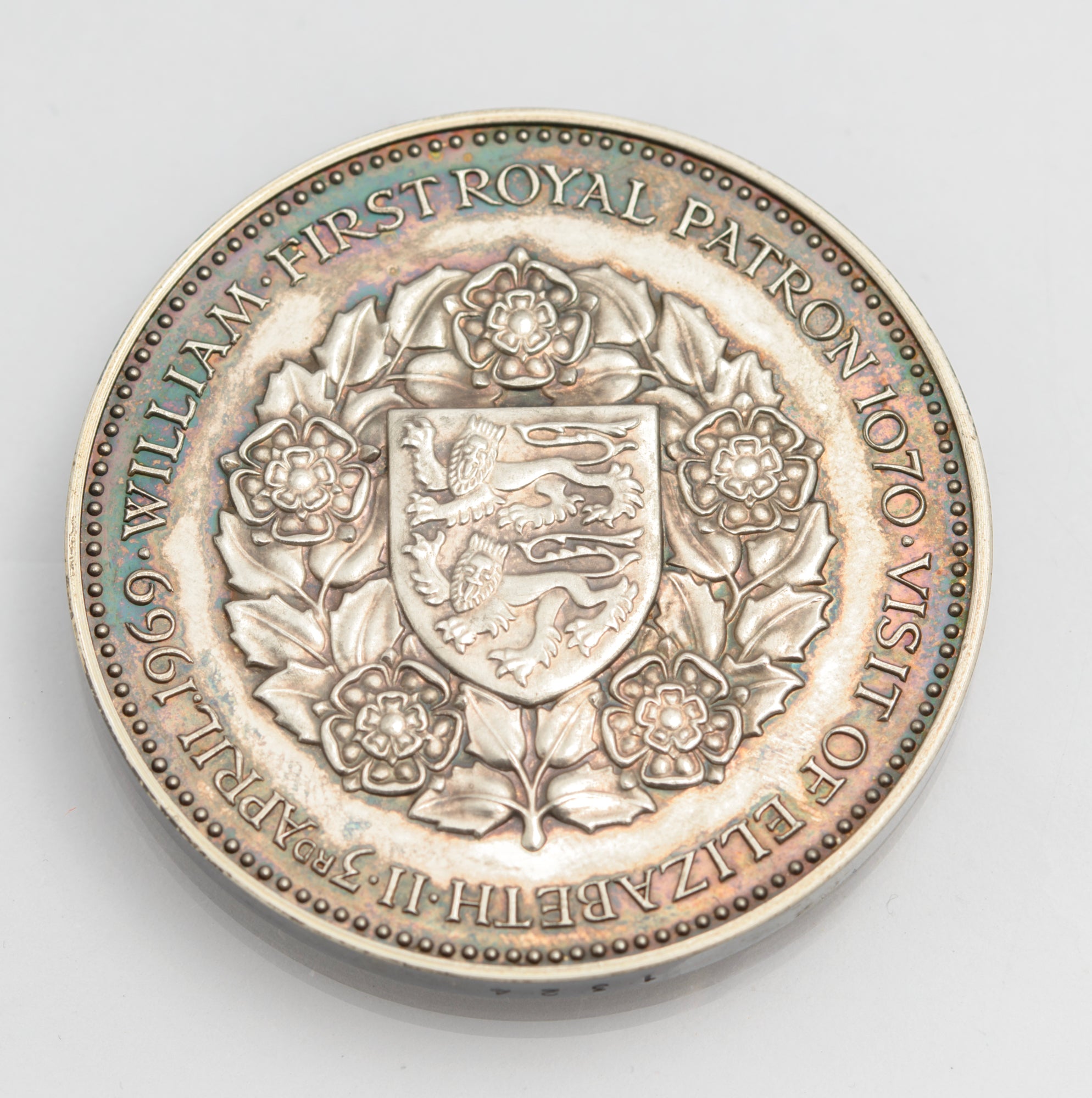 Vintage Selby Abbey 900th Anniversary Britannia Silver Ltd Edn Coin Medal (C2849)
