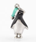 Tiffany & Co. Sterling Silver & Enamel Penguin Charm With Hat (C2885)
