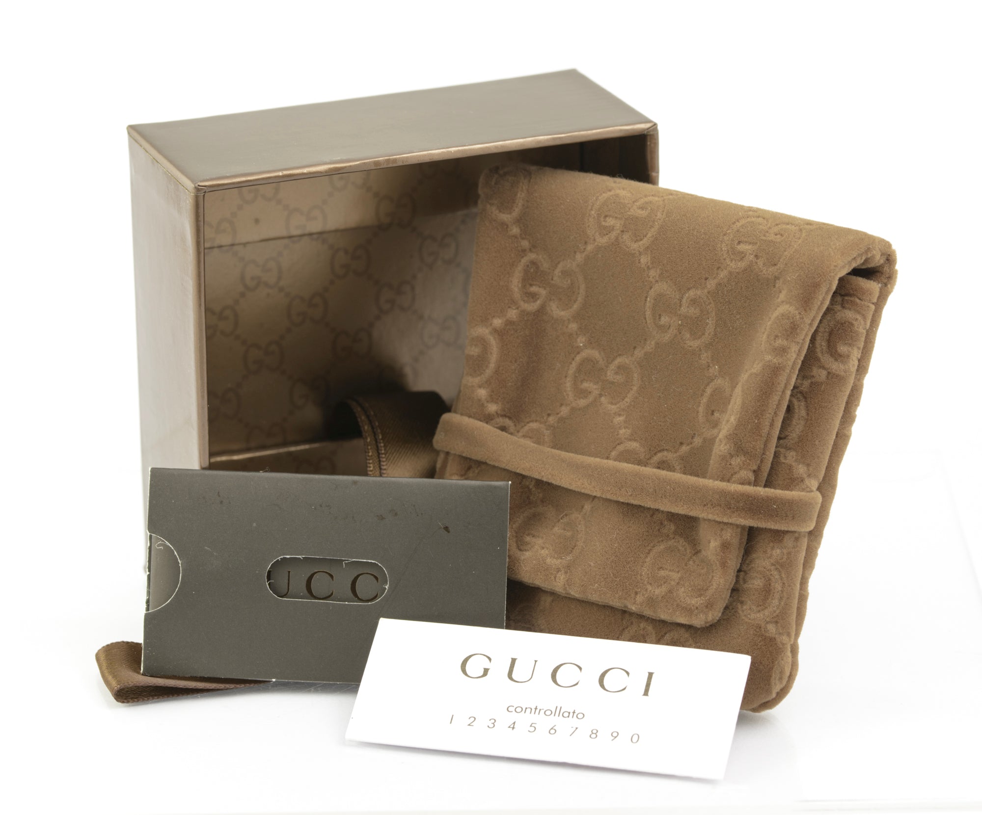 Vintage Gucci Sterling Silver Heart Logo Bracelet Original Box & Pouch (C2888)