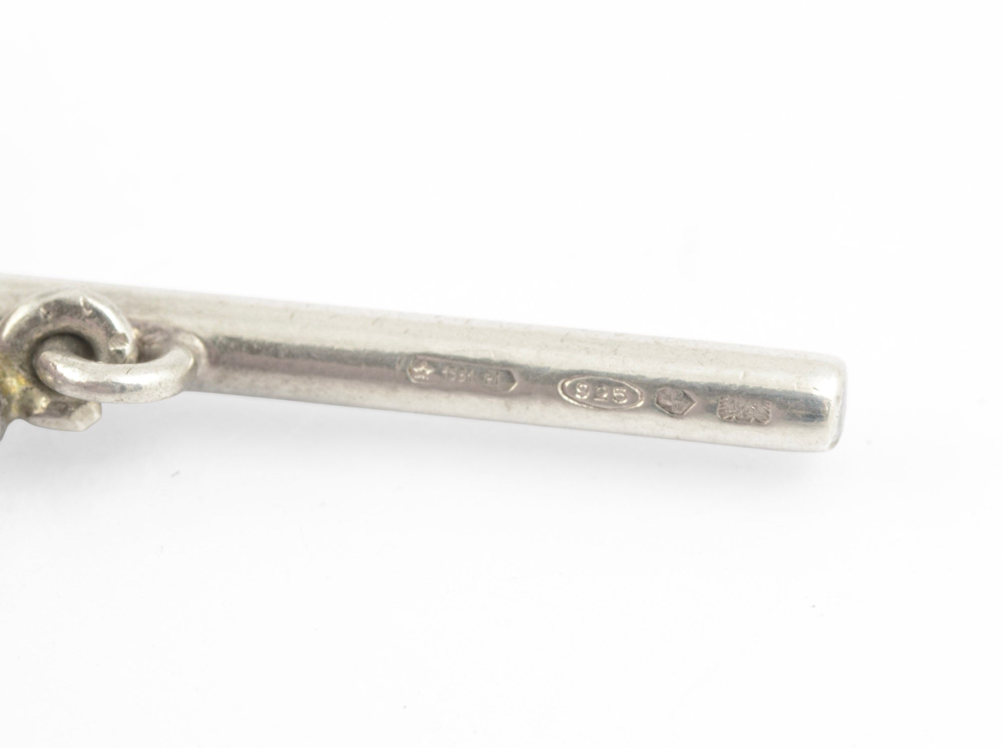 Vintage Gucci Sterling Silver Heart Logo Bracelet Original Box & Pouch (C2888)