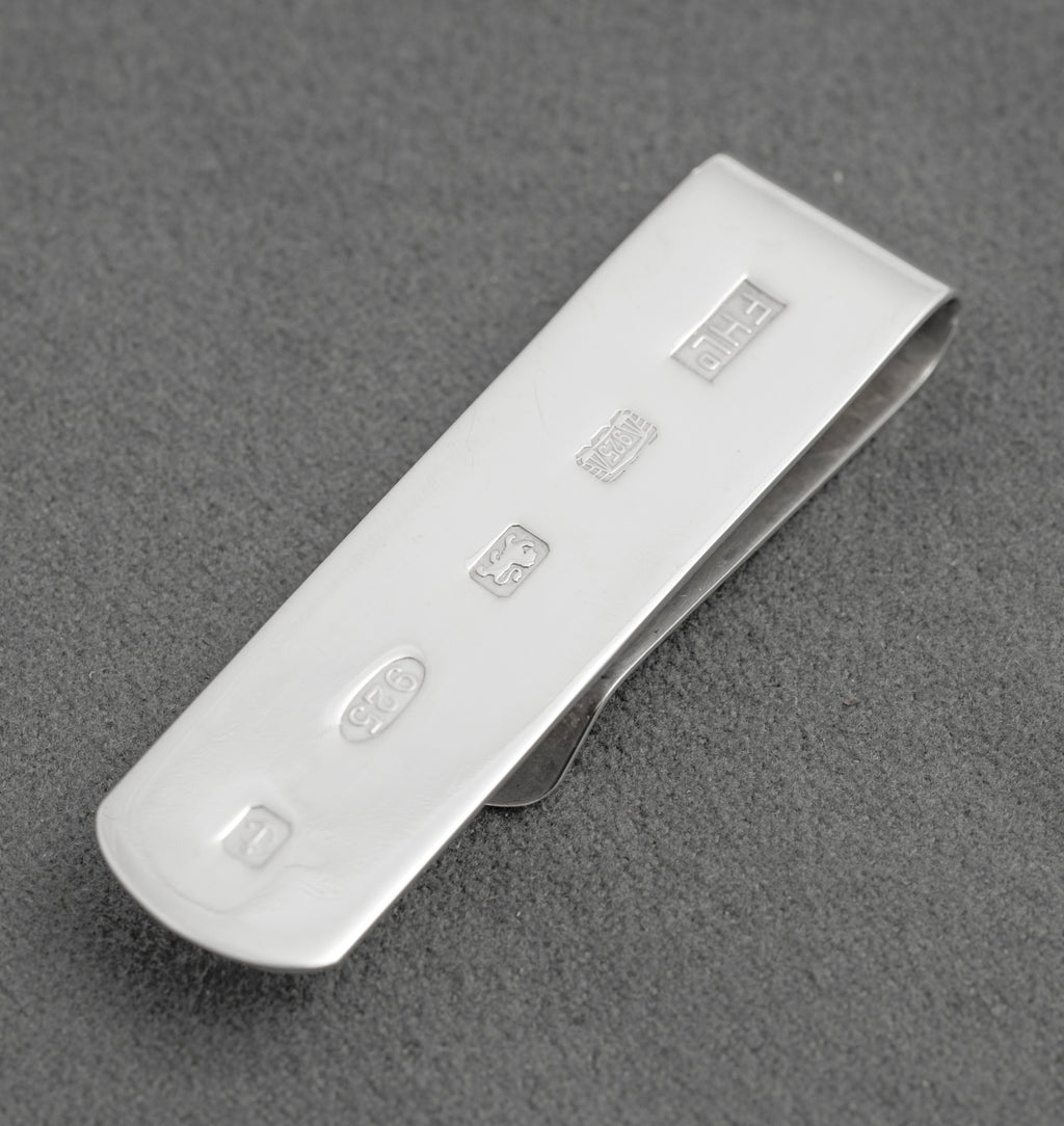 Vintage Sterling Silver 925 Money Clip With Feature Hallmarks - Men's Gifts (C2913)