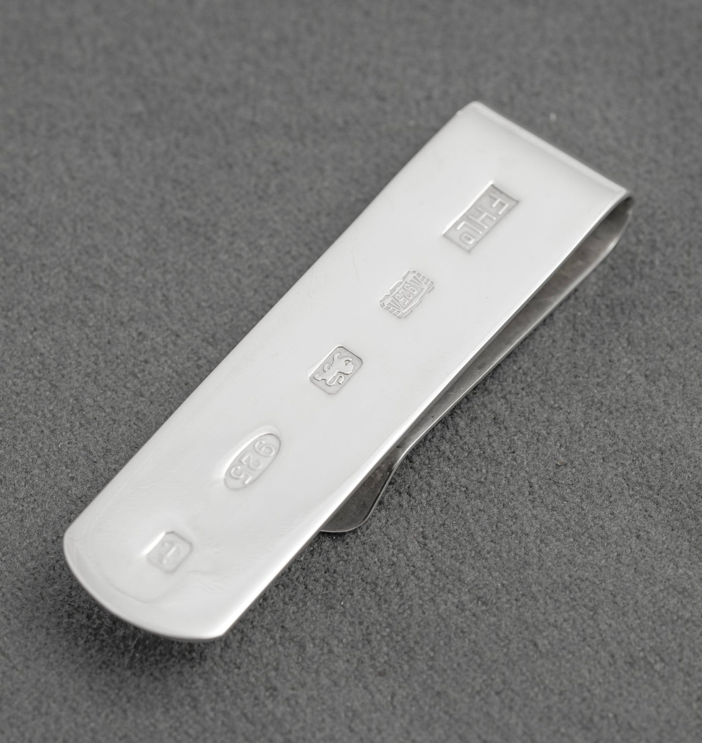 Vintage Sterling Silver 925 Money Clip With Feature Hallmarks - Men's Gifts (C2913)