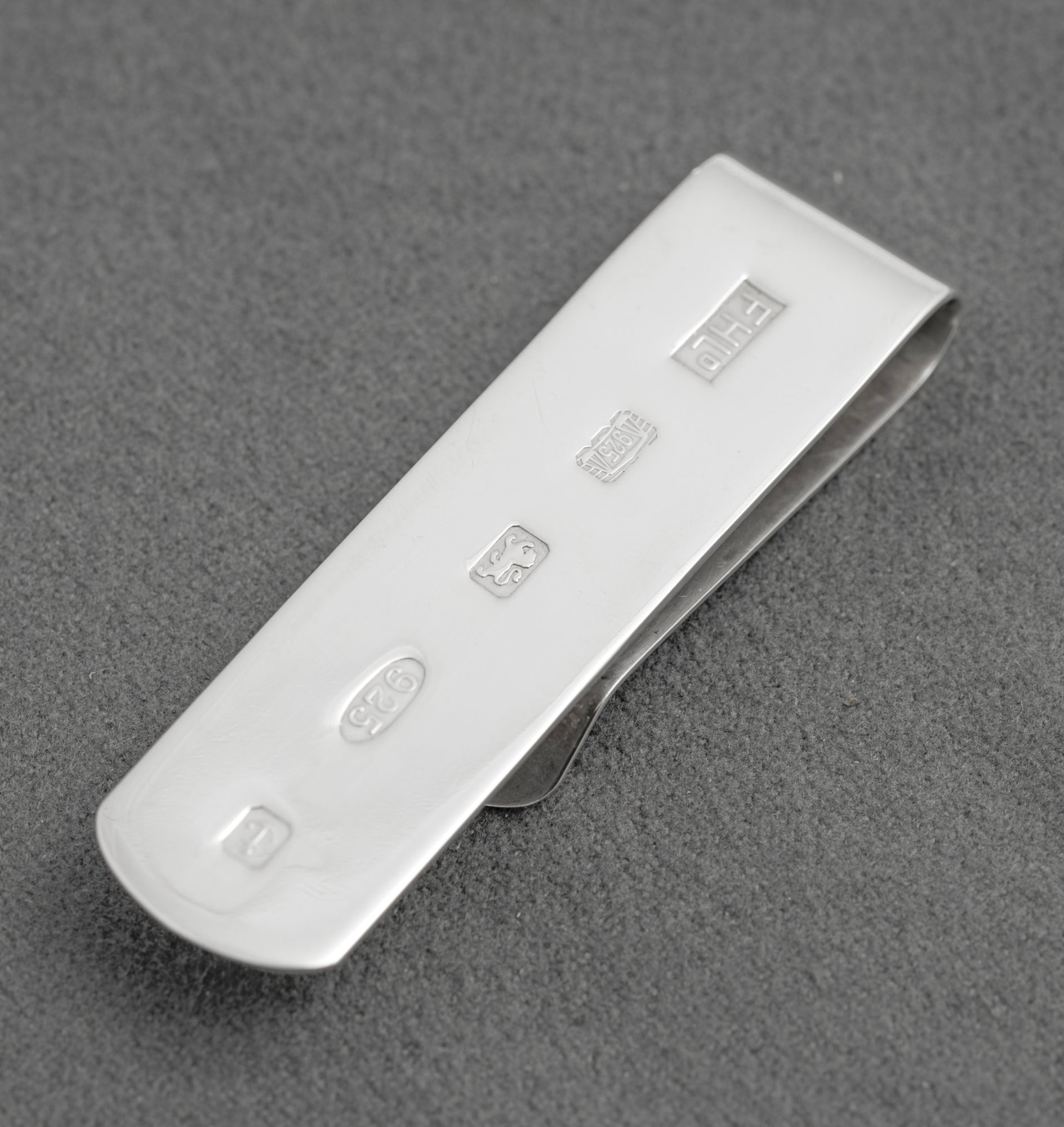 Vintage Sterling Silver 925 Money Clip With Feature Hallmarks - Men's Gifts (C2913)