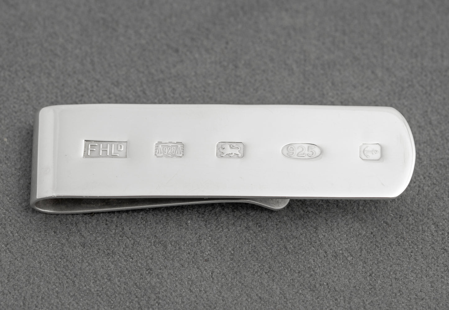 Vintage Sterling Silver 925 Money Clip With Feature Hallmarks - Men's Gifts (C2913)