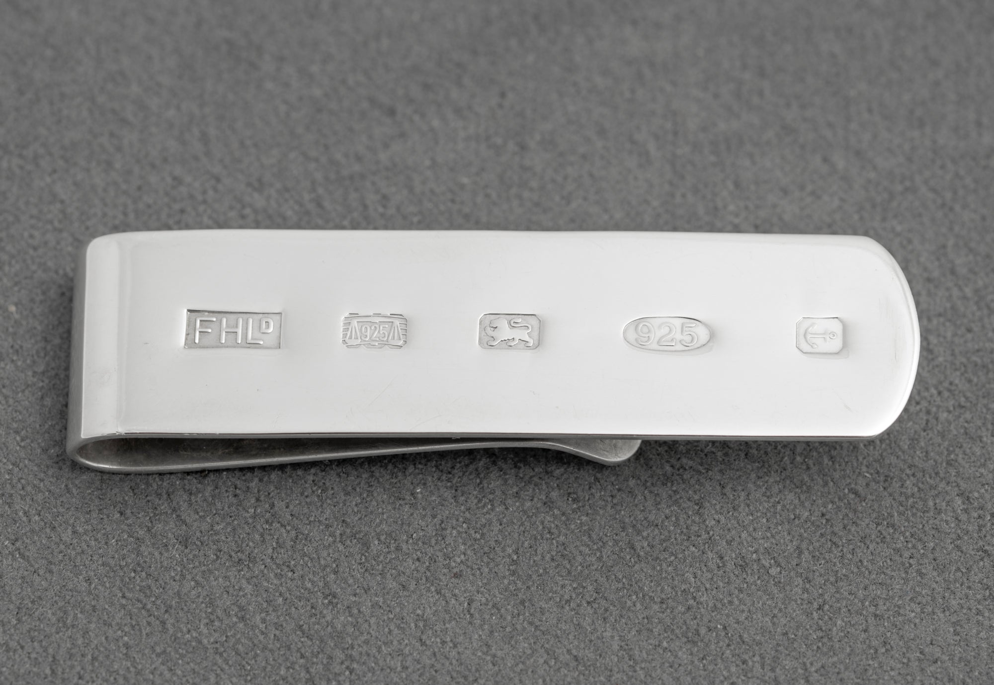 Vintage Sterling Silver 925 Money Clip With Feature Hallmarks - Men's Gifts (C2913)
