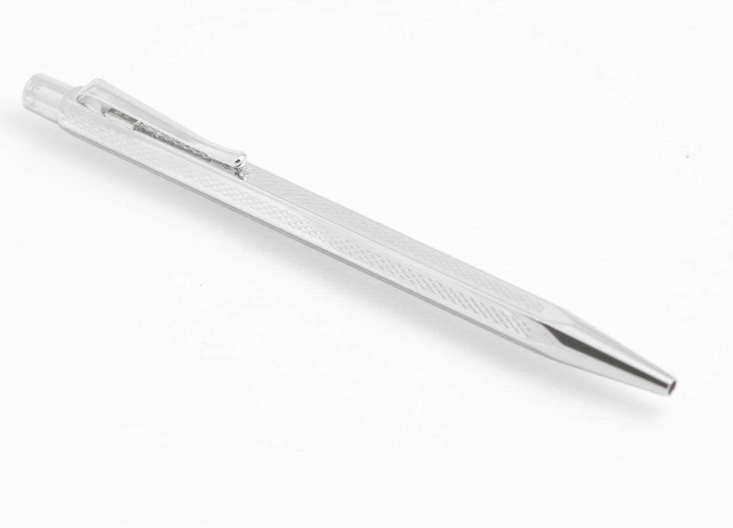 Vintage Caran d’Ache Ecridor Silver Tone Pen in Original Box with Certificate (C2926)