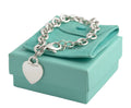 Tiffany & Co Sterling Silver Heart Tag Bracelet 2004 Hallmarked Boxed & Pouch (C2946)