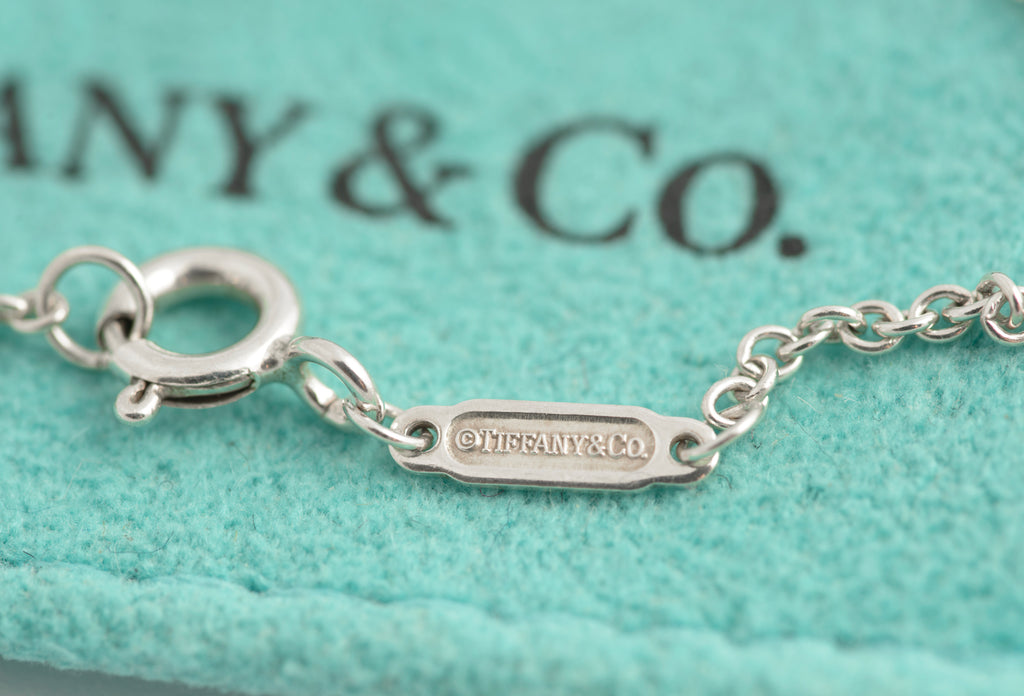 Tiffany & Co Sterling Silver 925 Interlocking Circles Bracelet T&Co 1837 Pouch  (C2948)