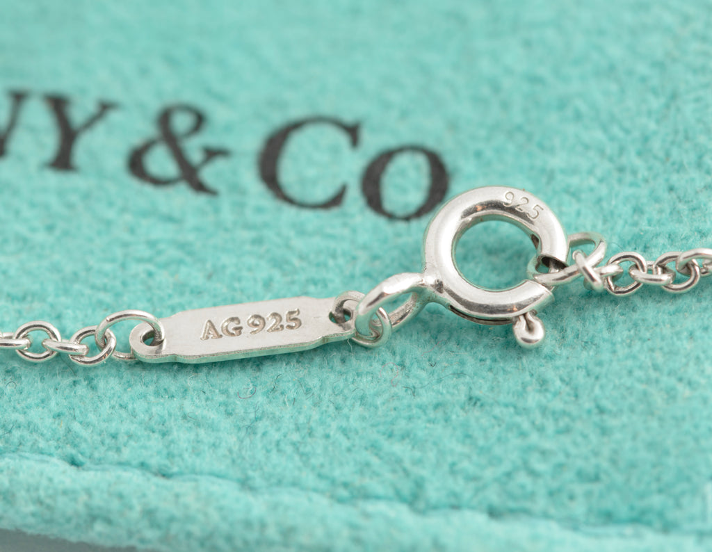 Tiffany & Co Sterling Silver 925 Interlocking Circles Bracelet T&Co 1837 Pouch  (C2948)
