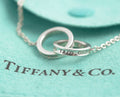 Tiffany & Co Sterling Silver 925 Interlocking Circles Bracelet T&Co 1837 Pouch  (C2948)