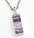 Blue John Sterling Silver Pendant Necklace David Scott Walker Hallmarked 2019 (C2950)