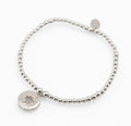 Clogau My One True North Sterling Silver and Welsh Rose Gold Affinity Beaded Bracelet, Boxed (C2966)
