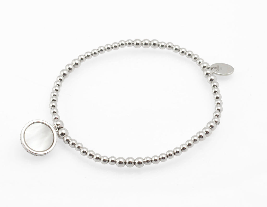 Clogau My One True North Sterling Silver and Welsh Rose Gold Affinity Beaded Bracelet, Boxed (C2966)