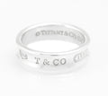 Tiffany & Co 1837 Unisex Sterling Silver Concave Band Ring, London 2009, Mens Size Y (C2970)