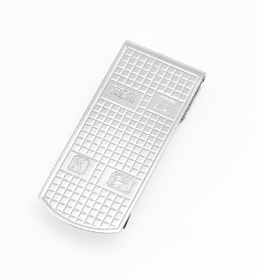 Vintage Sterling Silver Money Clip by S J Rose & Son, Birmingham 1984, Feature Hallmarks (C2971)