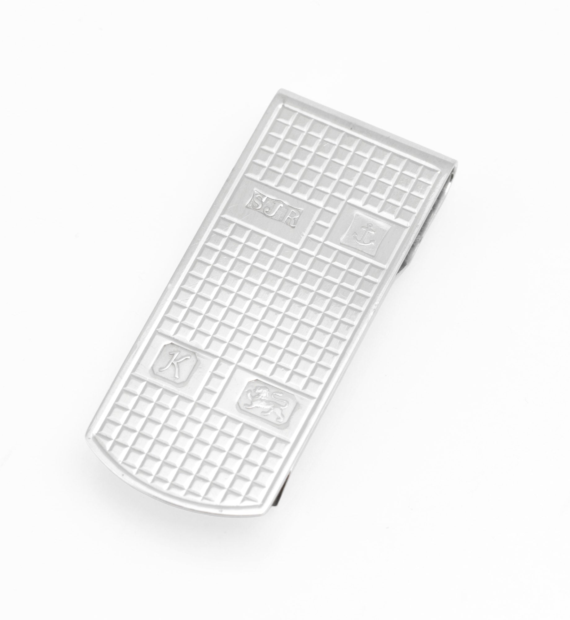 Vintage Sterling Silver Money Clip by S J Rose & Son, Birmingham 1984, Feature Hallmarks (C2971)