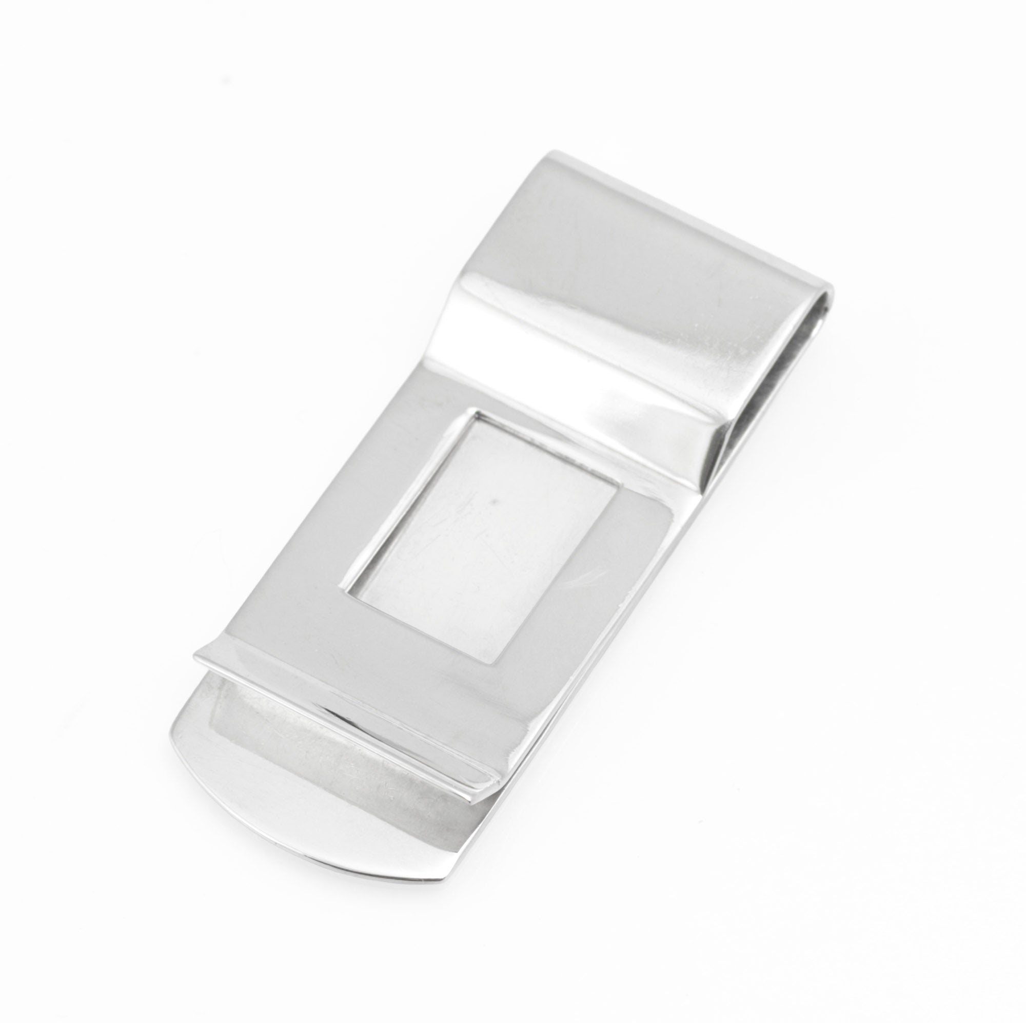 Vintage Sterling Silver Money Clip by S J Rose & Son, Birmingham 1984, Feature Hallmarks (C2971)