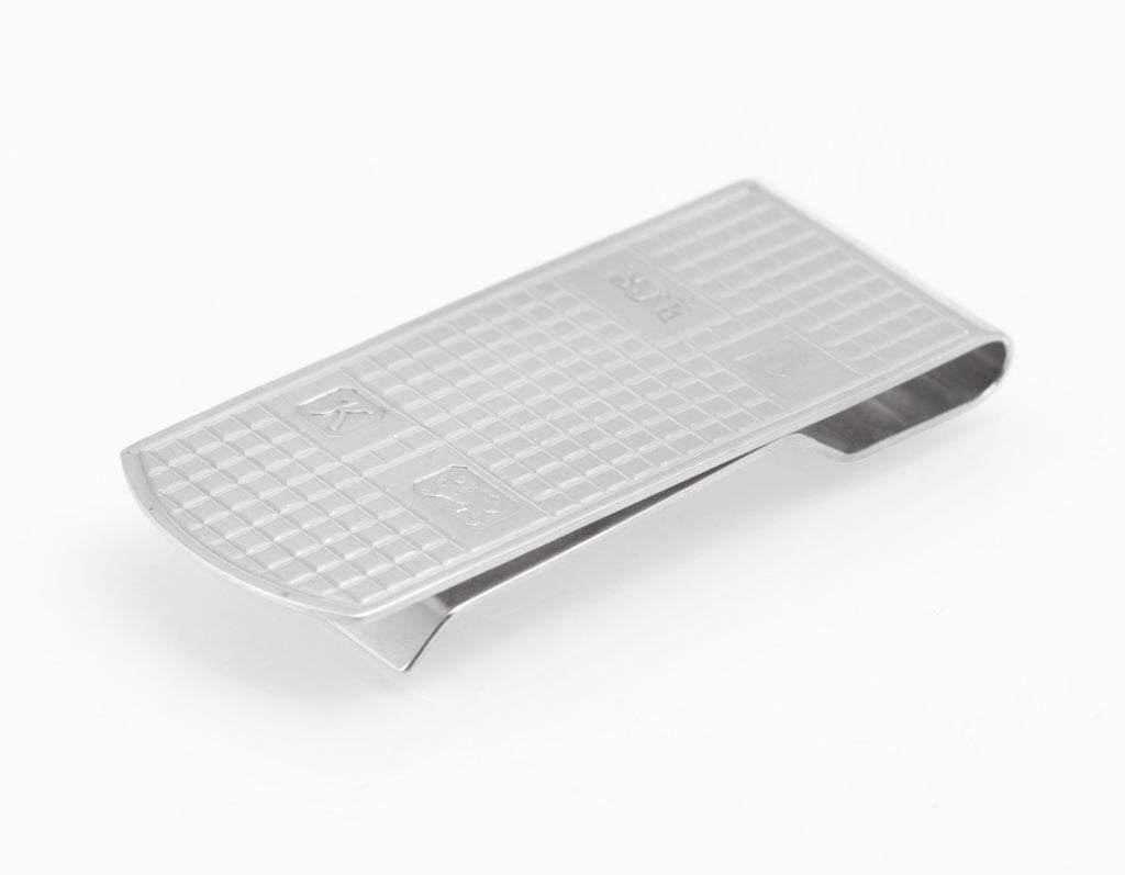 Vintage Sterling Silver Money Clip by S J Rose & Son, Birmingham 1984, Feature Hallmarks (C2971)