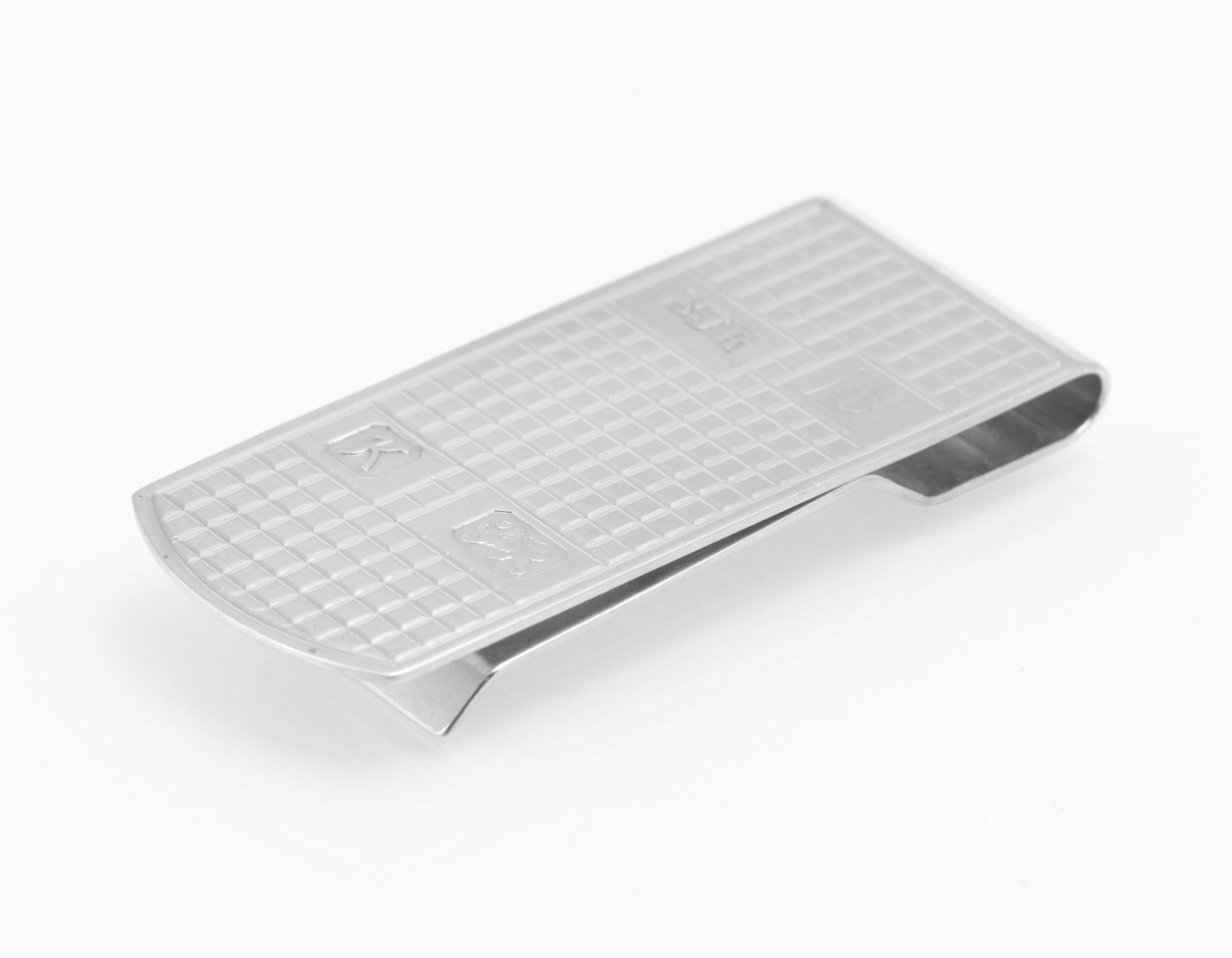 Vintage Sterling Silver Money Clip by S J Rose & Son, Birmingham 1984, Feature Hallmarks (C2971)