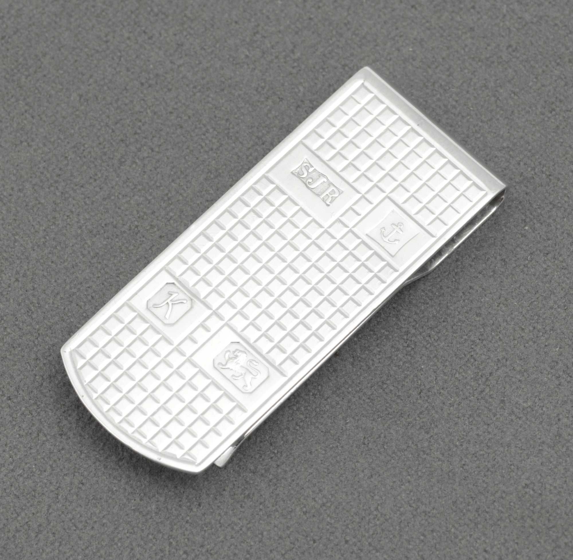 Vintage Sterling Silver Money Clip by S J Rose & Son, Birmingham 1984, Feature Hallmarks (C2971)