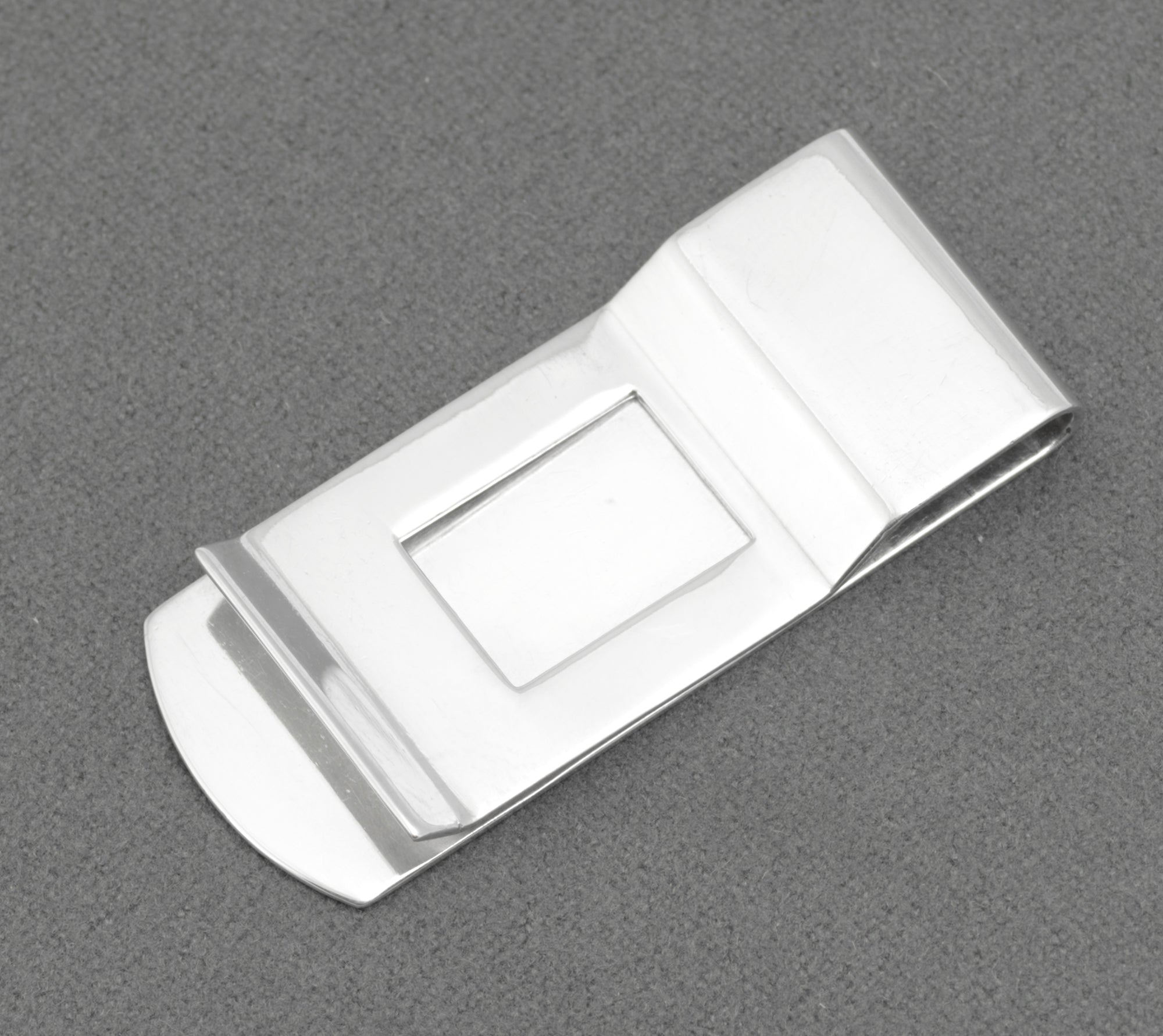 Vintage Sterling Silver Money Clip by S J Rose & Son, Birmingham 1984, Feature Hallmarks (C2971)