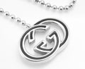 Vintage Gucci Sterling Silver Double G Necklace - Black Enamel - T-Bar - Wrap Bracelet - c.1990s - C2973