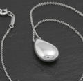 Elsa Peretti for Tiffany & Co. Sterling Silver Teardrop Necklace - 22mm - 46cm Chain - C2976