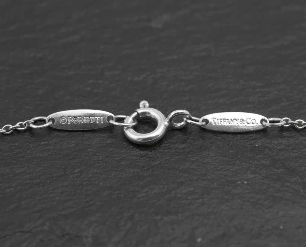 Elsa Peretti for Tiffany & Co. Sterling Silver Teardrop Necklace - 22mm - 46cm Chain - C2976